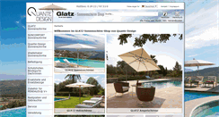 Desktop Screenshot of glatz-sonnenschirm-shop.de