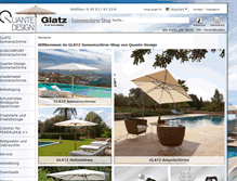 Tablet Screenshot of glatz-sonnenschirm-shop.de